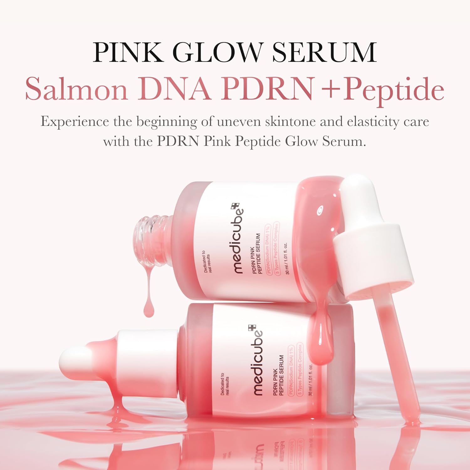 Sérum aux peptides roses Medicube PDRN