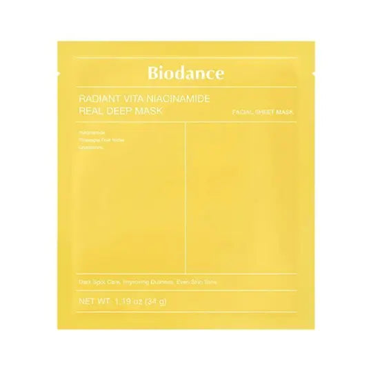 Masque profond Biodance Radiant Vita Niacinamide Real