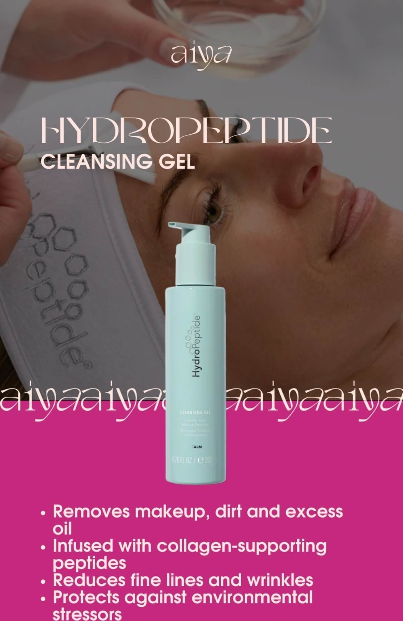 Gel nettoyant hydropeptidique