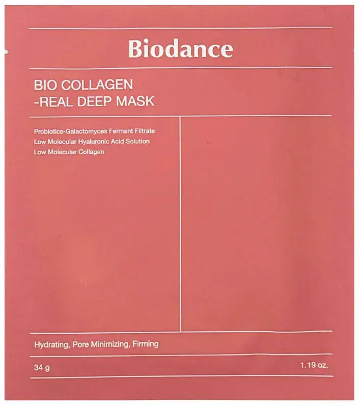 Coffret de 4 masques profonds Biodance Bio-Collagen Real
